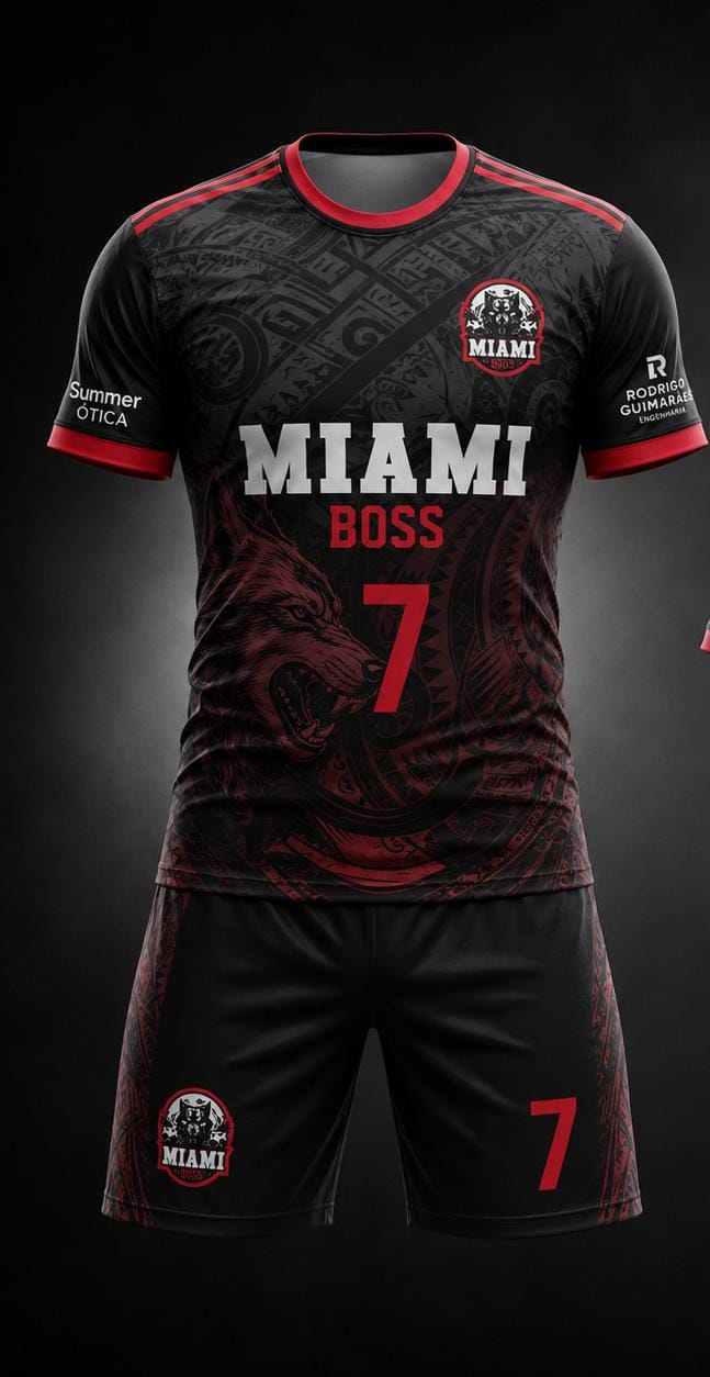 Uniforme oficial do Miami Boss FC